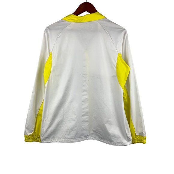 Antigua Womens Desert Dry Jacket M White & Yellow - Picture 2 of 6
